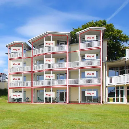 Meeresblick Residenzen Fewo 41 Deluxe, Inklusive Sauna Und Schwimmbadnutzung Im Ahoi Sellin *